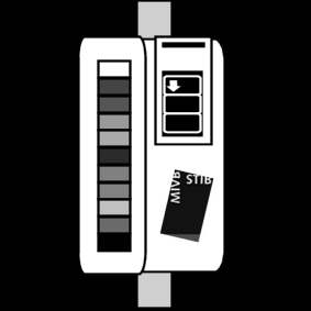 machine de validation des billets / carte de bus: machine de validation